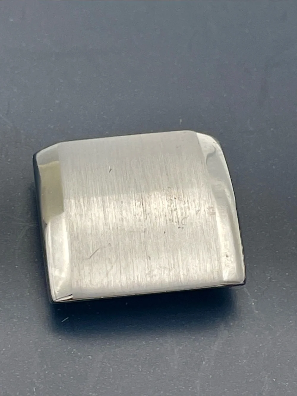 croft & barrow Brushed Silver Tone Square Cufflinks
